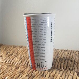 Starbucks White and Orange City Mug